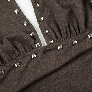 Hollow out ruched halter self tie cut out mini dress