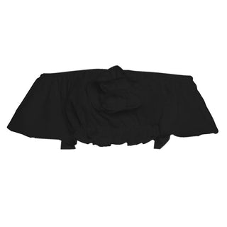 Off shoulder ruched flower applique crop top