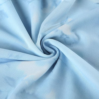 Ruched lace hem print mesh cami maxi dress