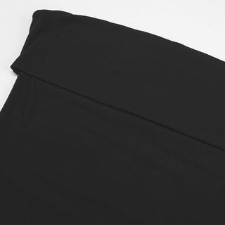 Solid slit backless tube top