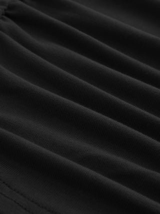 Boat Neck Ruched Tee