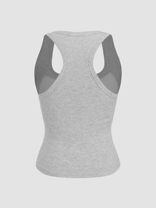 Built-in Bra Square Neck Tank Top