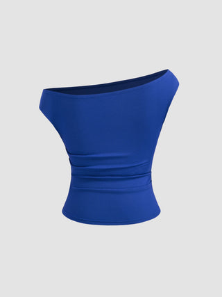 Off-shoulder Ruched Top