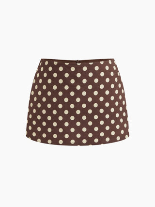 Cotton Low Rise Split Skort