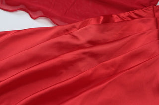 Hollow out off sleeve mesh patchwork cut out maxi dress