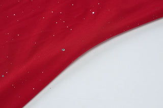 Ruched glitter cami mini dress