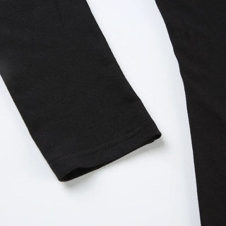 Long sleeve letter pattern top