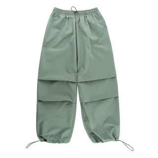 Drawstring high rise cargo pant