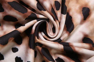 Button leopard print v neck cami bodysuit