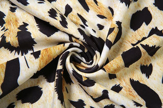 Leopard print v neck backless cami mini dress