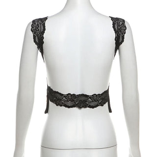 Glitter leopard print lace hem crewneck top