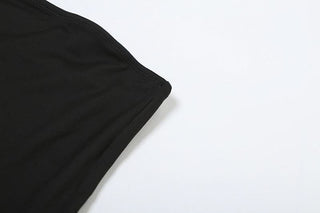 Leopard print patchwork backless tube mini dress