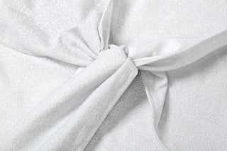 Halter u neck self tie backless maxi dress