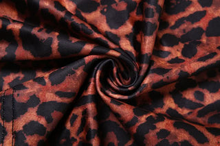 Irregular hollow out leopard print cut out mini dress