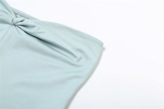 Sweetheart neck ruched solid tube crop top