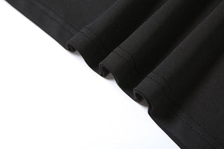 Crewneck button solid maxi skirt set