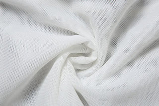 Lace hem v neck mesh backless cami top