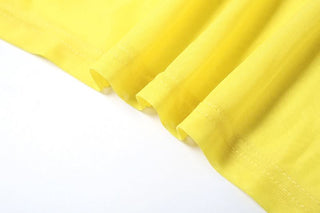 Sheer mesh letter pattern u neck cami maxi dress