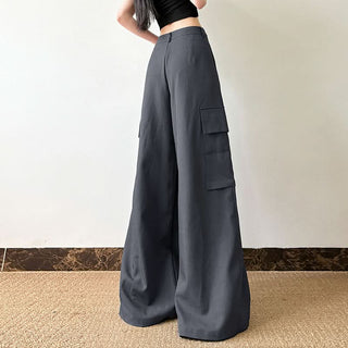 Button zip-up pocket high rise cargo pant