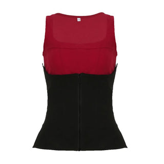 Square neck corset 2 piece tank top
