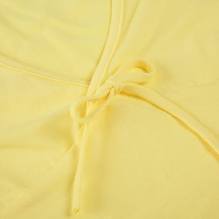 V neck bowknot cap sleeve top