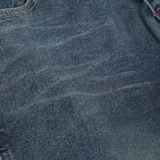 Pocket button low rise jeans