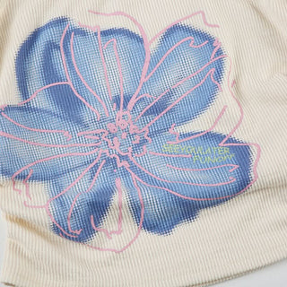 U neck flower pattern tank top