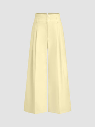 High Rise Linen Trousers