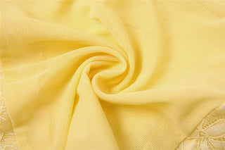 V neck lace mesh patchwork cami top