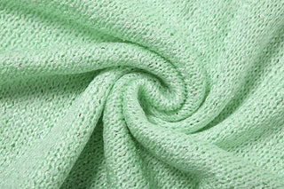 Halter cowl neck knitted backless mini dress