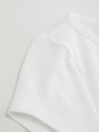 Boat Neck Ruched Tee