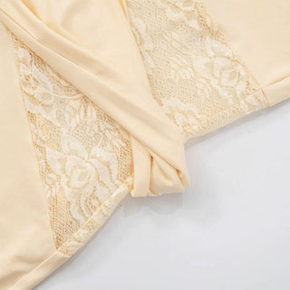 Lace patchwork sleeveless mini dress