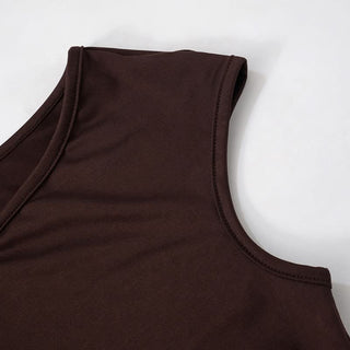 Ruched metal chain pant set