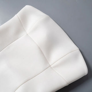 Backless zip-up tube mini dress