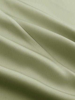 Satin Mid Rise Ruffle Bias Maxi Skirt