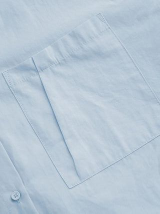 Cotton Collar Solid Long Sleeve Shirt