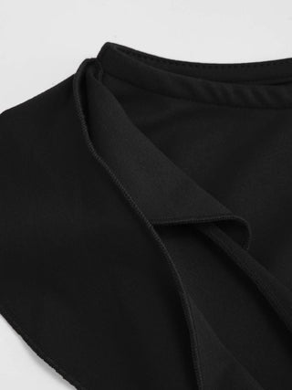 Boat Neck Ruched Ruffle Hem Layered Micro Romper