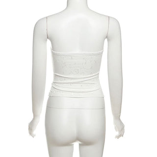 Lace up corset lace top