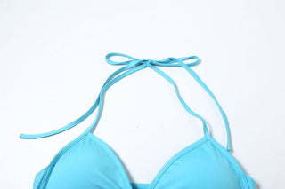 Halter padded 2 piece tank top