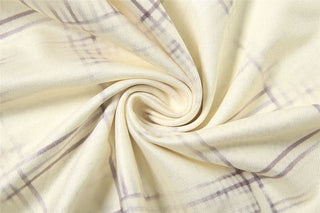 Bowknot hollow out plaid tank cut out top