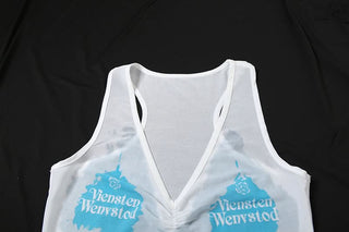 Halter padded 2 piece tank top