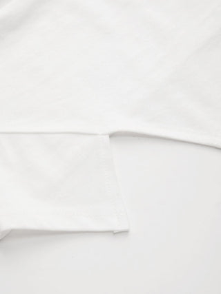 Cotton-blend Boat Neck Ruched Asymmetrical Hem Tee
