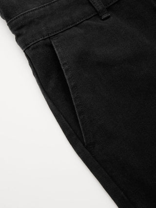 Denim V-neck Button Pocket Wide Leg Jumpsuit