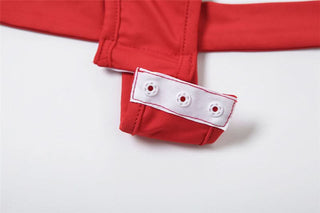 Long sleeve crewneck backless hollow out bodysuit