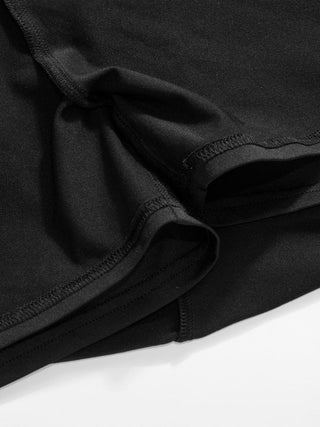 Cowl Neck Metal Chain Backlesss Ruched Wide Leg Jumpsuit