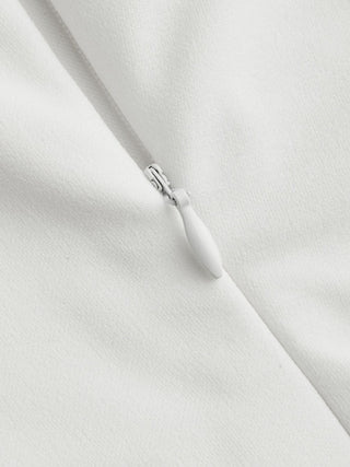 Round Neckline Ruched Maxi Dress