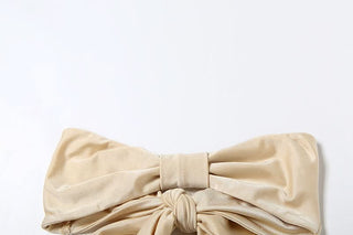 Flower applique knotted ruched short pant set