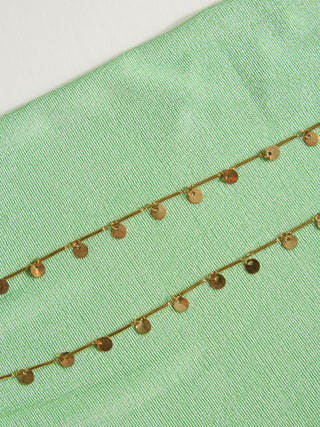 Cowl Neck Backless Chain Detail Cami Mermaid Maxi Dress