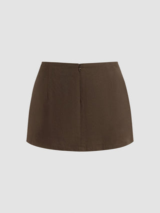 Cotton Low Rise Split Skort