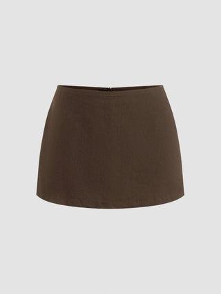 Cotton Low Rise Split Skort